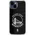 NBA Golden State Warriors Black Animal Print iPhone 15 Clear Case